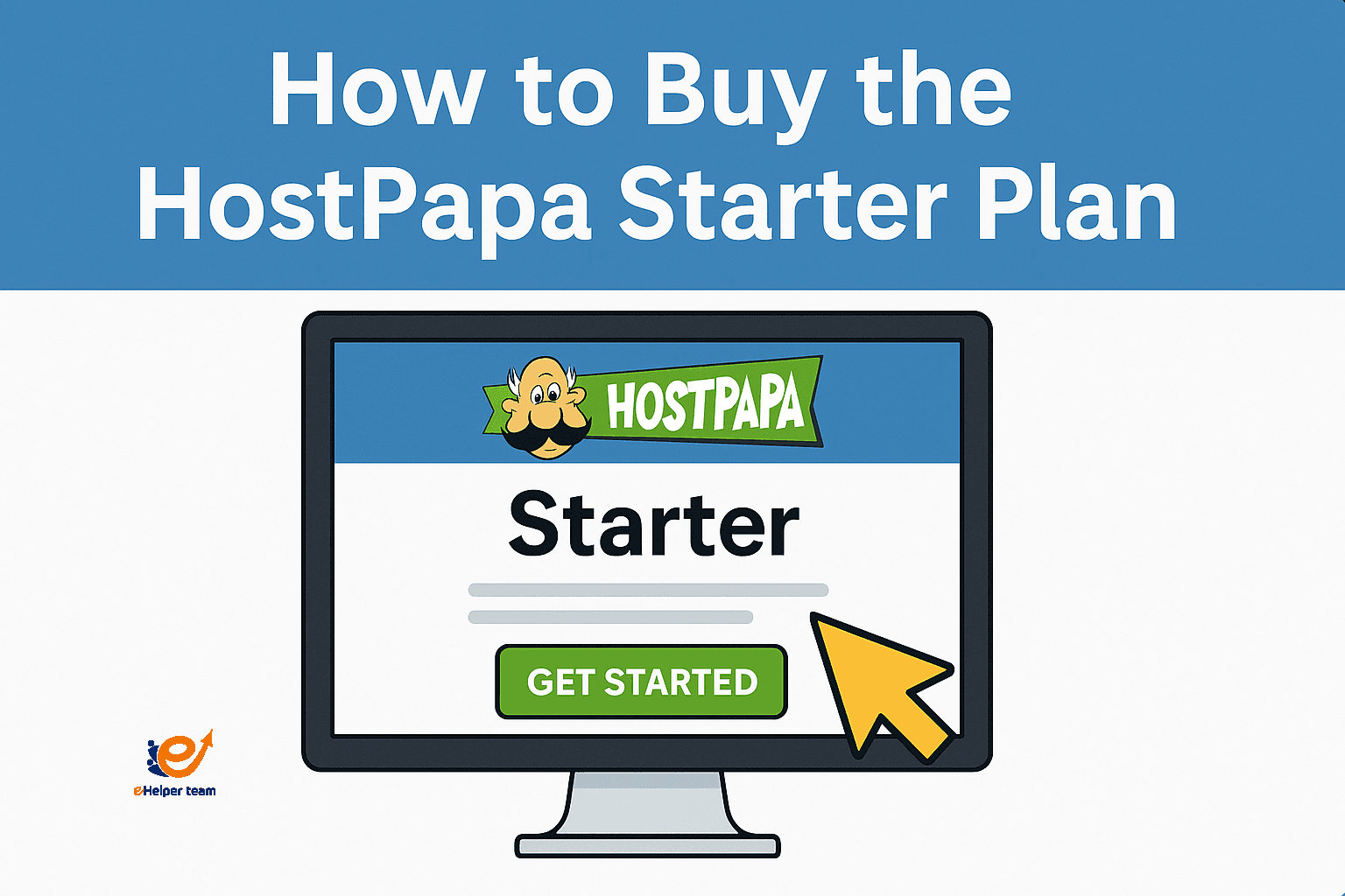 Explain how to buy HostPapa Starter Plan by photo HostPapa