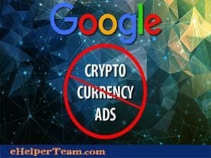 Cryptocurrency advertisements ban