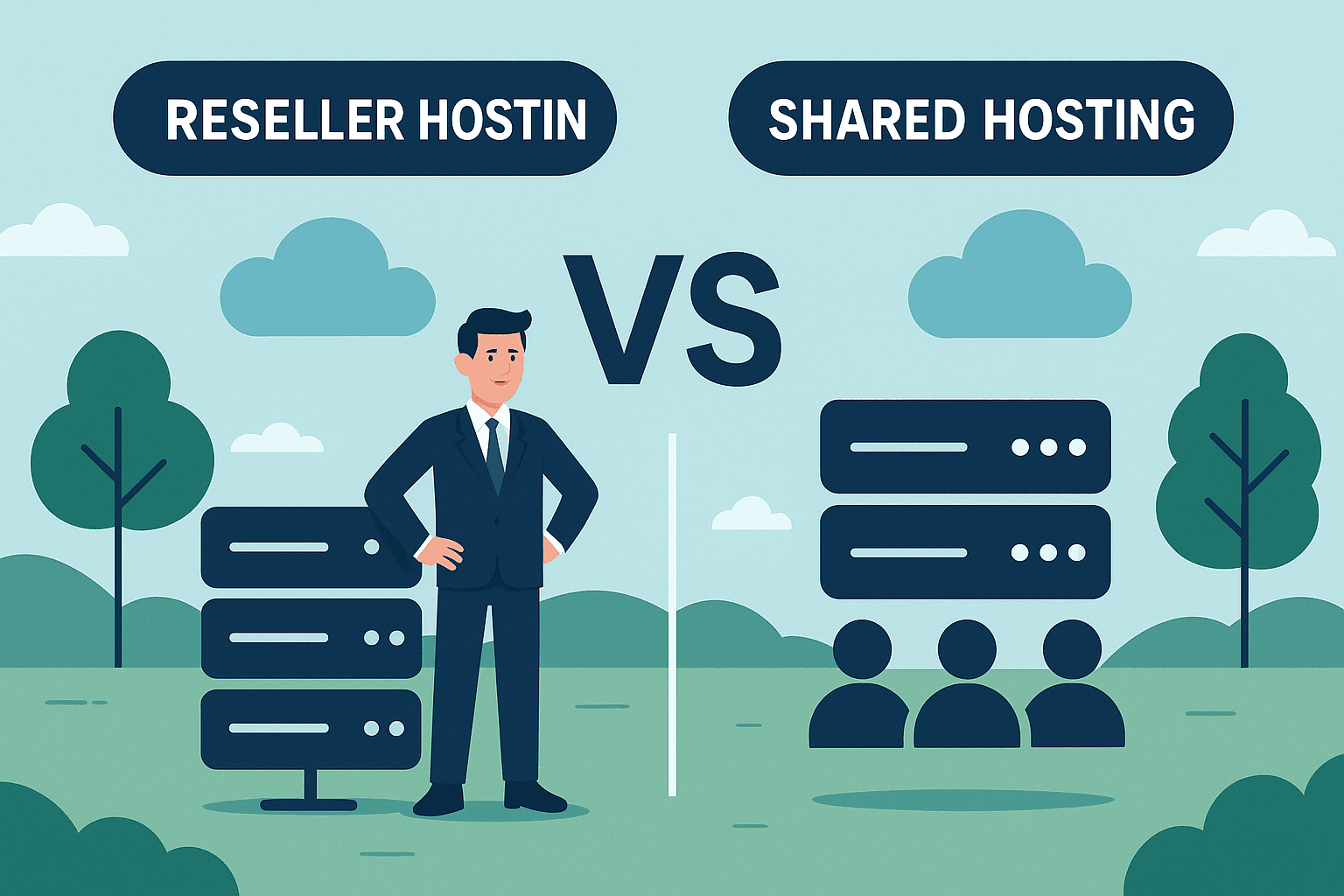 Comparison Between Reseller Hosting VS Shared Hosting Reseller Hosting VS Shared Hosting