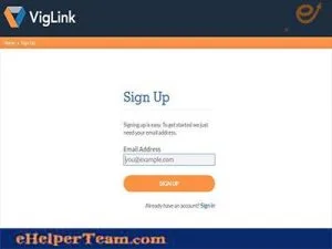 Get started to know about VigLink affiliate program 2 VigLink sign up