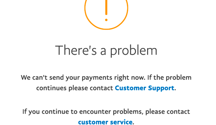 PayPal problems