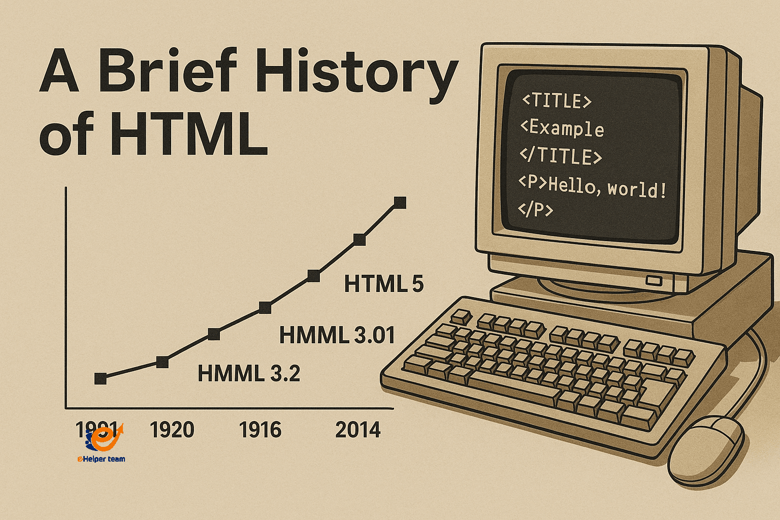 HTML history starts in 1989 HTML history starts in 1989
