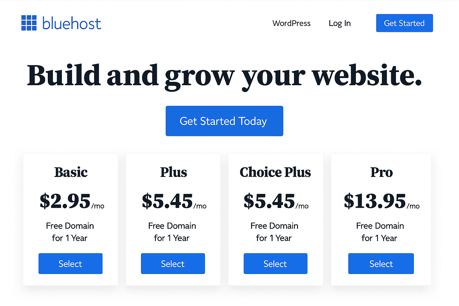 Choose the Right Bluehost Web Hosting Plan for Your Needs
