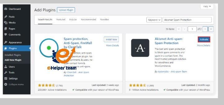 Click “Set up your Akismet account” from the plugin page Click “Set up your Akismet account” from the plugin page