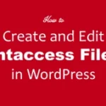 Create htaccess file Wordpress step by step