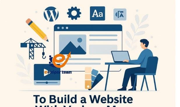 To build a website with various means