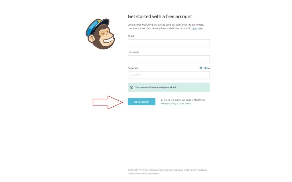 Campaigns MailChimp - Let’s create an account to start 1 Campaigns MailChimp