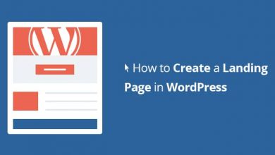 how to create a landing page in WordPress