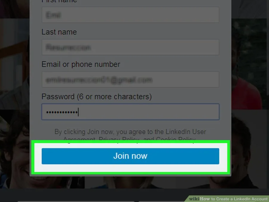 How to create a LinkedIn account step by step 1 create a linkedin account