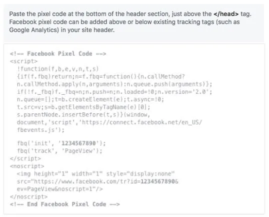 How to create a pixel in facebook by 5 steps 5 pixel code