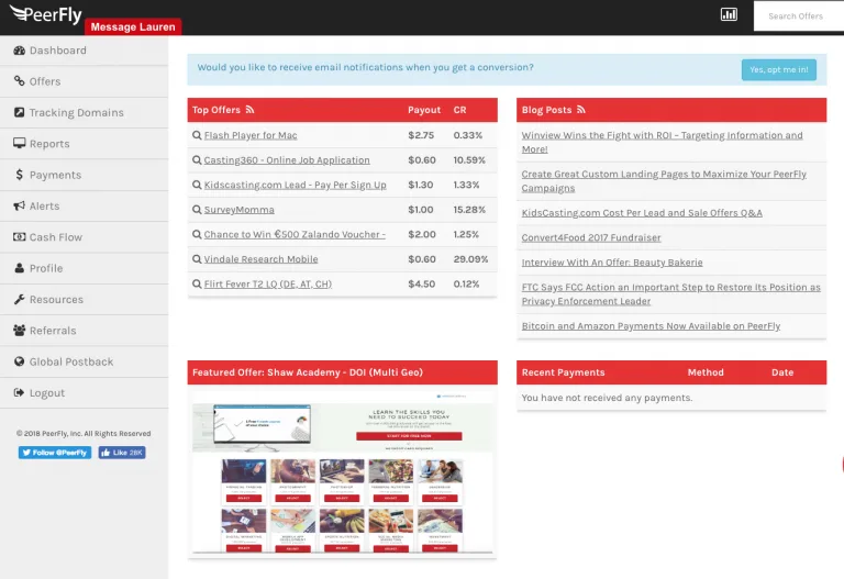 How To Win Real Cash From PeerFly Website 1 PeerFly Website