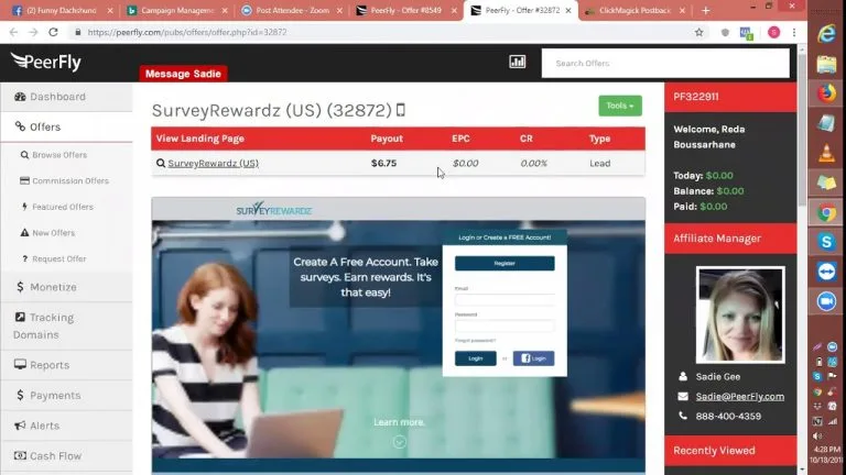 How To Win Real Cash From PeerFly Website 2 PeerFly Website