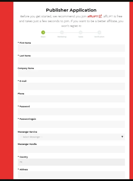 Explanation of registration on Peerfly website 5 Registration on Peerfly