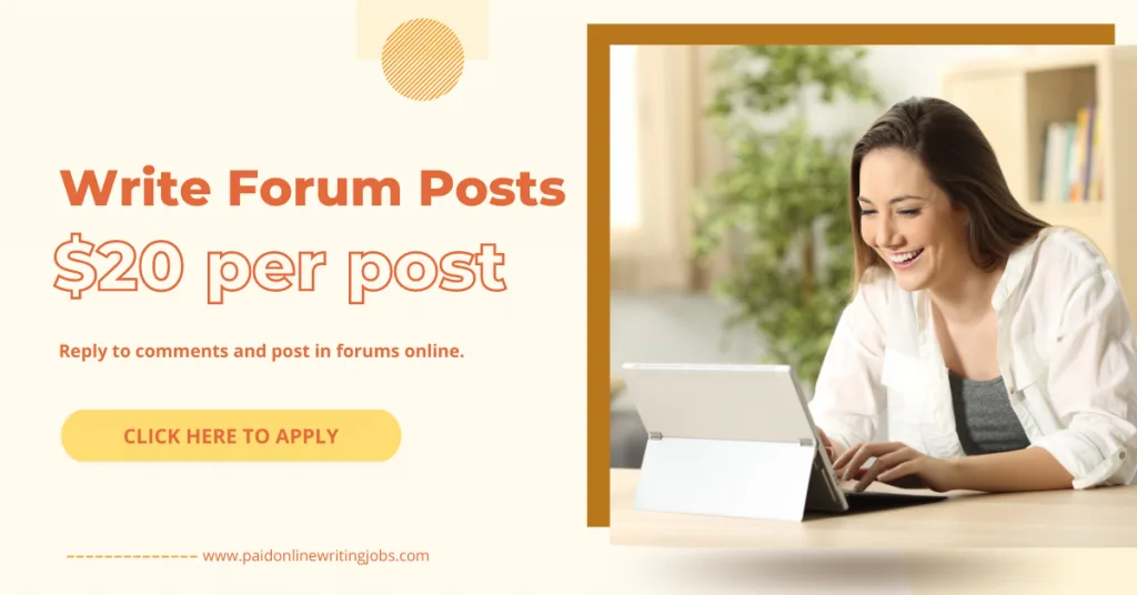 Become a Paid Online Writer Today