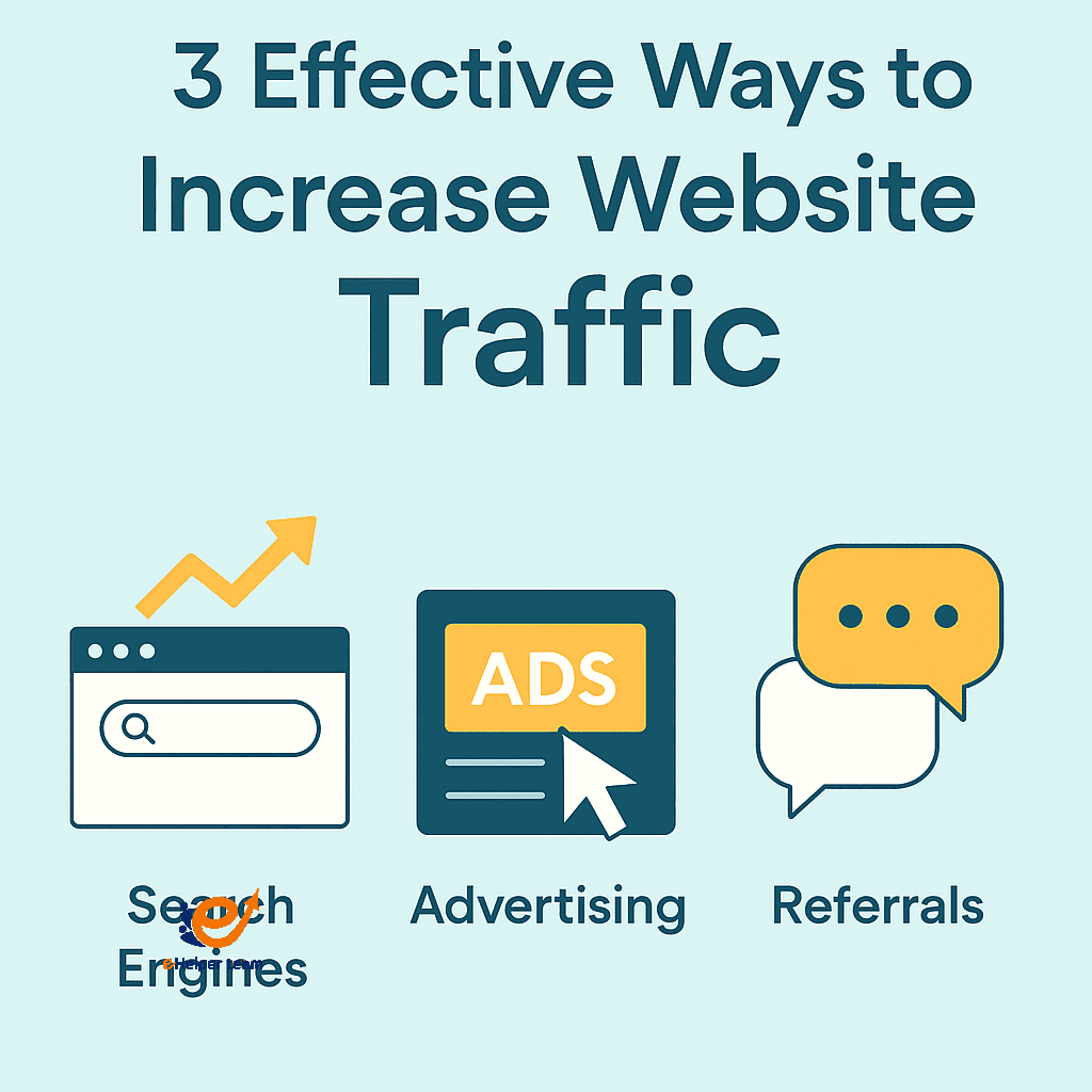3 Ways to Increase Website Traffic and blogger traffic Website Traffic