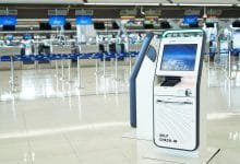 Self-service check-in kiosks