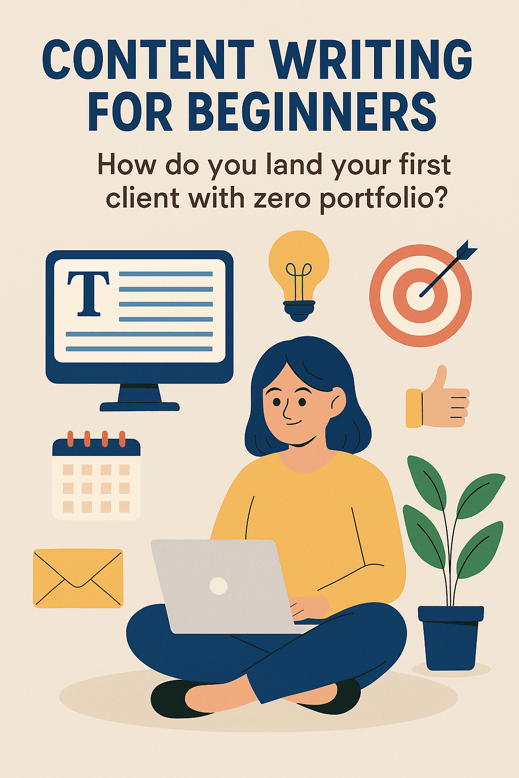 How to Find Your First Client in Content Writing for Beginners (Even with Zero Portfolio) content writing for beginners