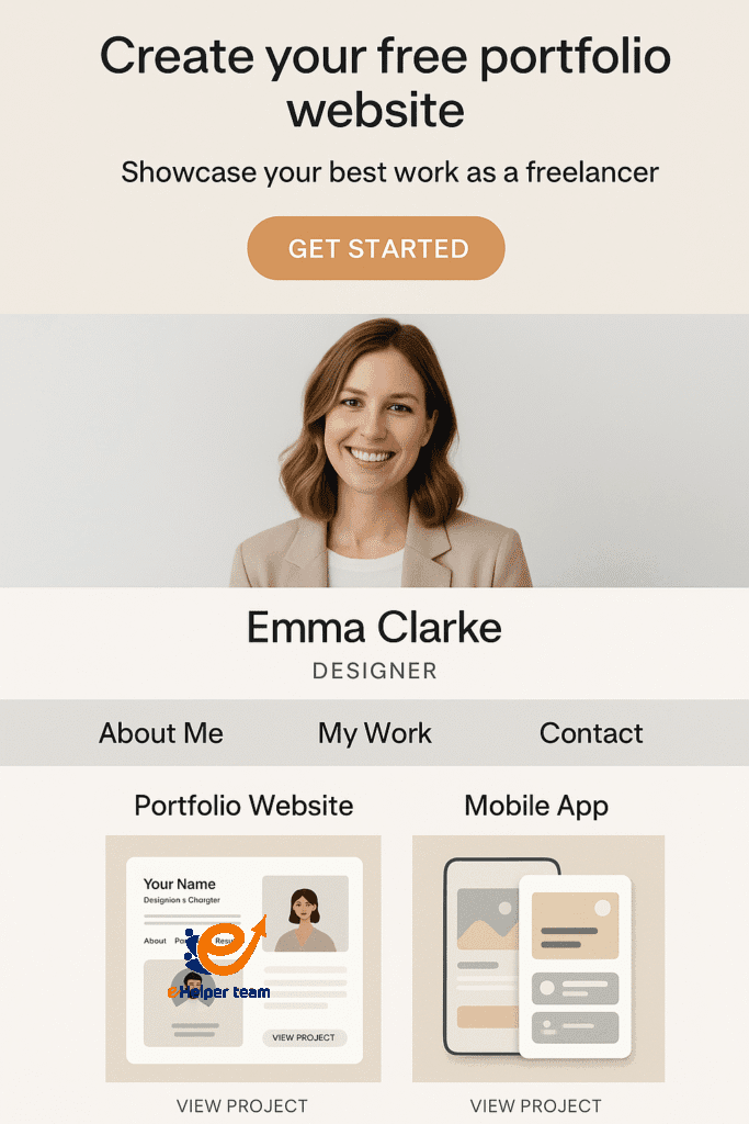 free portfolio website for freelancers