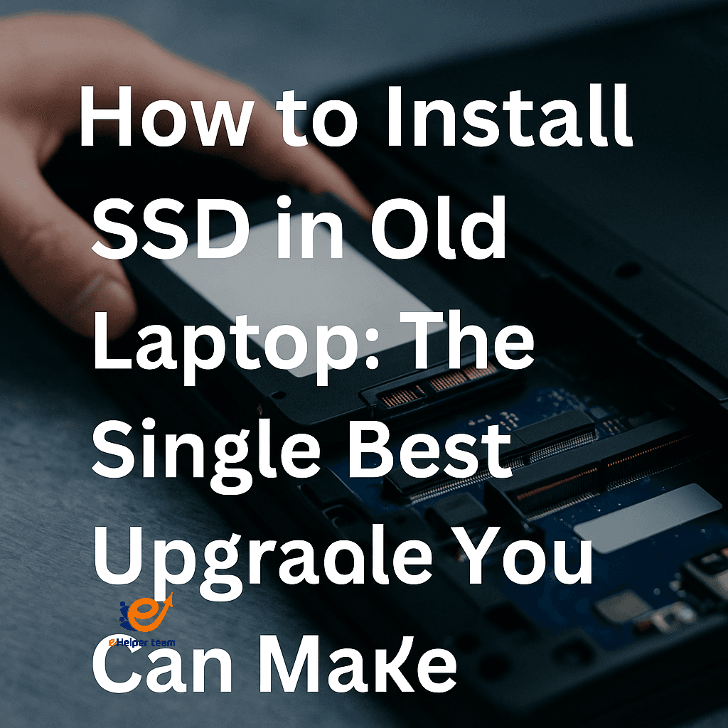 How to install ssd in old laptop: The Single Best Upgrade You Can Make How to Install an SSD in an Old Laptop The Single Best Upgrade You Can Make