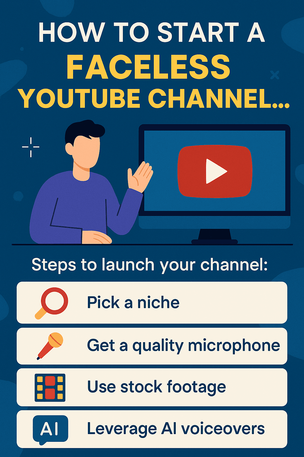 How to Start a YouTube Channel... Without Showing Your Face (10 Faceless Channel Ideas) faceless youtube channel ideas