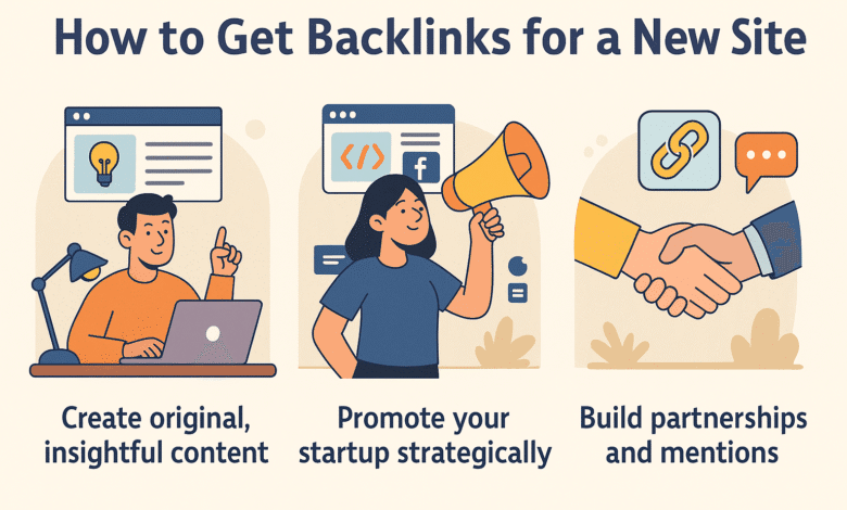 how to get backlinks for a new site
