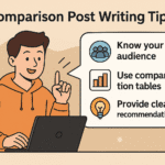 how to write a comparison post