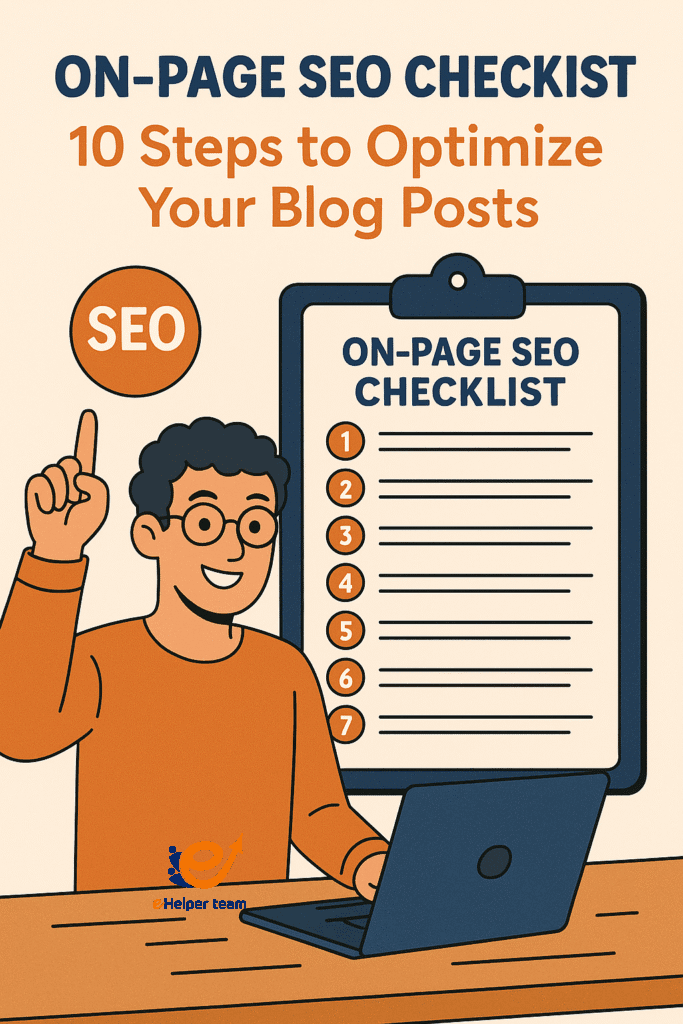 on-page seo checklist
