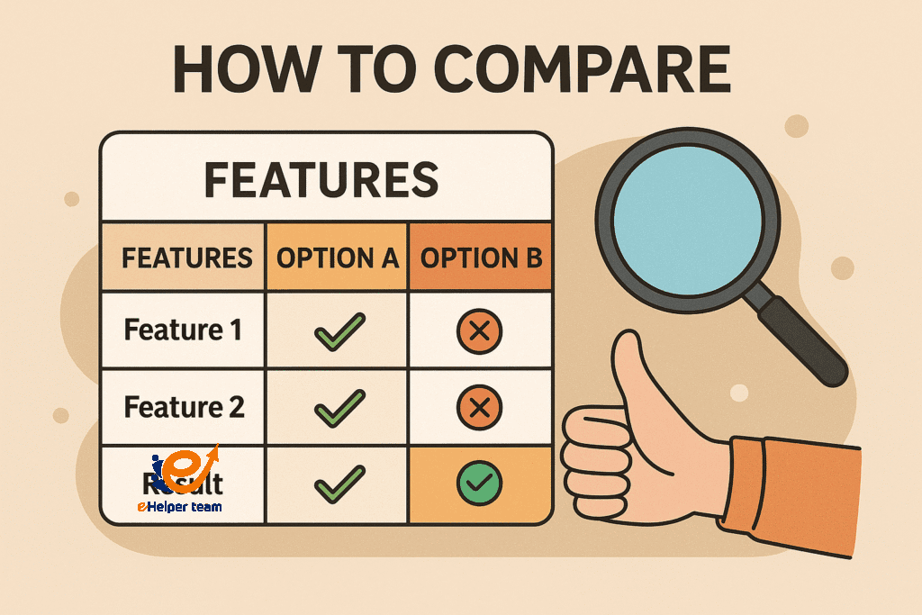 how to write a comparison post