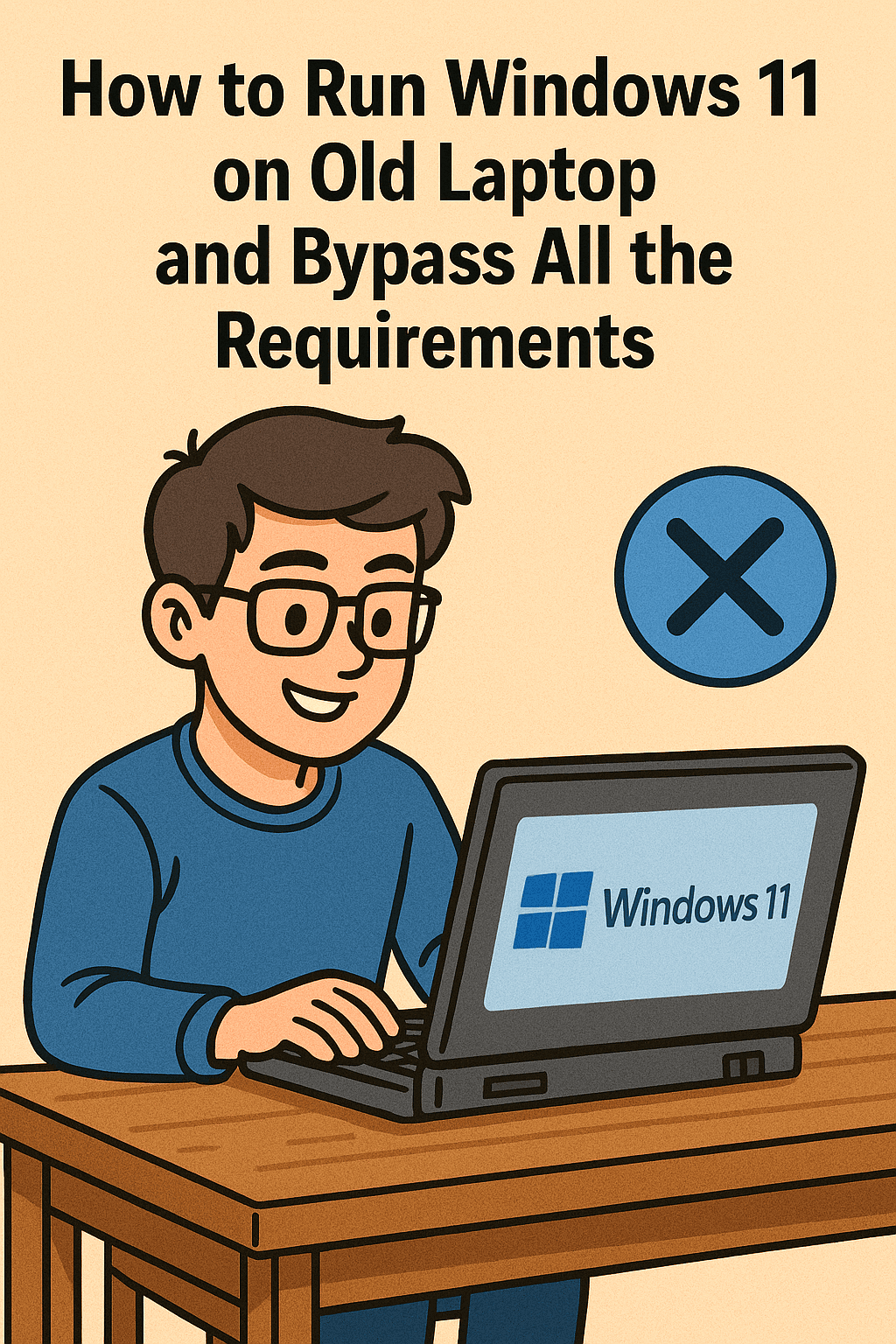 How to run windows 11 on old laptop and bypass all the requirements windows 11 on old laptop