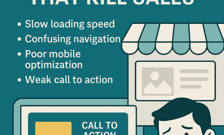 ecommerce website design mistakes