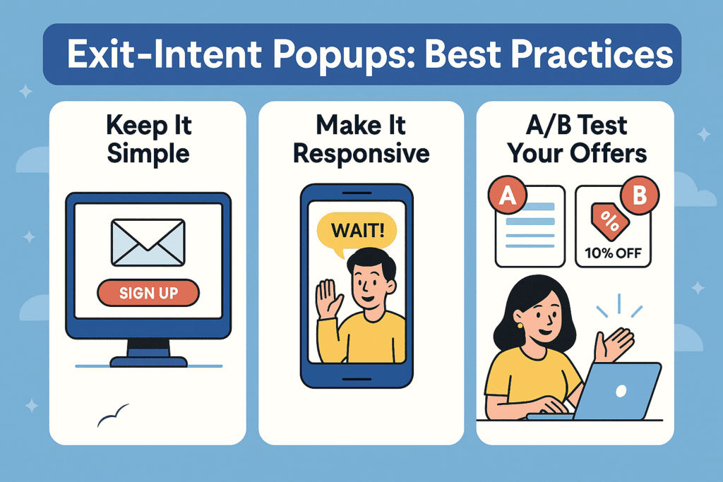 exit-intent popup strategy