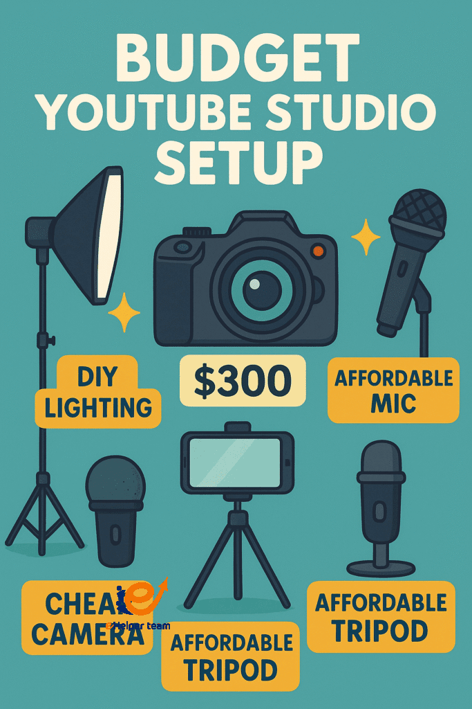 budget youtube studio setup