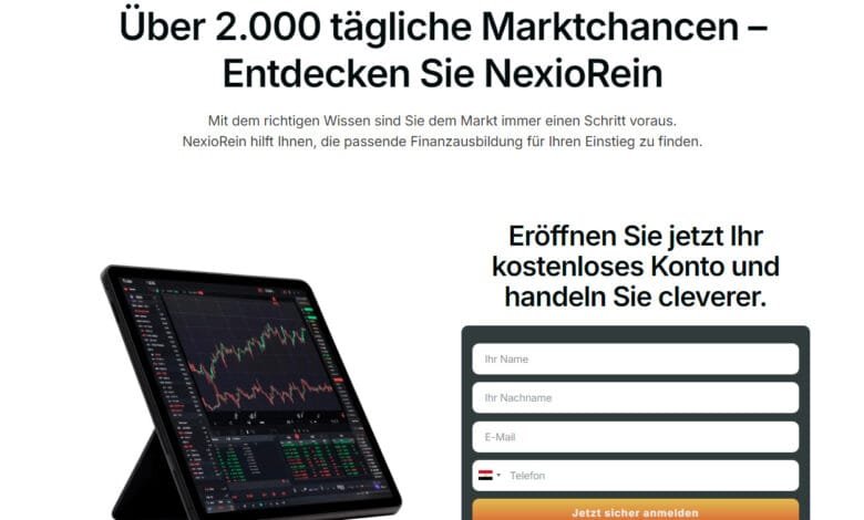 Entdecken Sie NexioRein – Über 2,000 Daily Market Opportunities