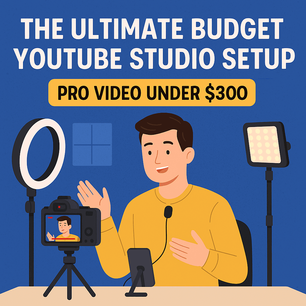 The Ultimate Budget YouTube Studio Setup – Pro Video Under $300 budget youtube studio setup