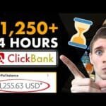 $1,250+ In 24 Hours With a NEW Affiliate Marketing 5 $1,250+ In 24 Hours With a NEW Affiliate Marketing Strategy For Beginners! (ClickBank & TikTok)