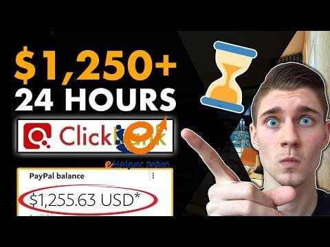 $1,250+ In 24 Hours With a NEW Affiliate Marketing Strategy For Beginners! (ClickBank & TikTok)