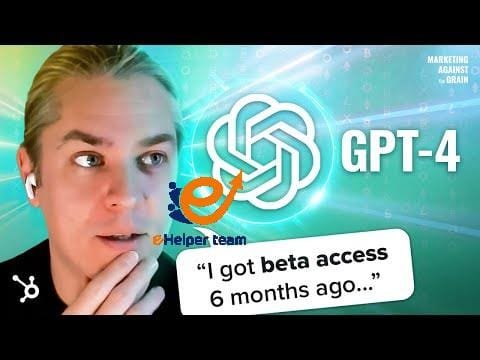 What This GPT 4 Beta User Learned From 180 1 What This GPT-4 Beta User Learned From 180 Days Early Access | Nathan Labenz (#103)