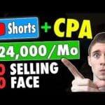 Earn $24,000/Mo With YouTube Shorts Without Filming Videos Using CPA Marketing (Step by Step)