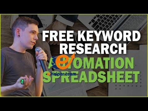 Free Keyword Research Automation Spreadsheet | 1 Free Keyword Research Automation Spreadsheet