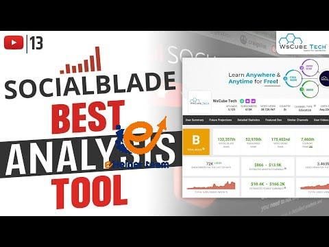 Social Blade Tool: Best Tool for YouTube Competitor Research, Channel Analysis & more