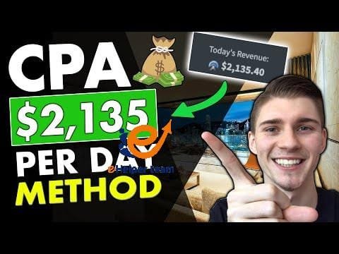 *THIS METHOD* = $2,135.40+ Per Day... CPA Marketing For 1 *THIS METHOD* = $2,135.40+ Per Day... (CPA Marketing For Beginners) - GET FREE MOVIES BONUS