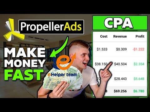 HD video | CPA Marketing & Propeller Ads Create Your First Profitable 5 CPA Marketing & Propeller Ads - Create Your First Profitable Campaign (CPA Marketing For Beginners)