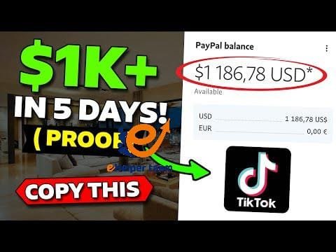 HD video | I Made $1,000+ In 5 Days With This TikTok 5 I Made $1,000+ In 5 Days With This TikTok Affiliate Marketing Strategy (ClickBank 2024)