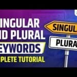 Singular and Plural Keywords Kya Hai What are the 6 Singular and Plural Keywords Kya Hai | What are the Types of Keywords | SEO Keyword Tutorial