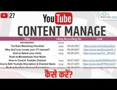 How to Manage & Plan YouTube Content? YouTube Content 9 How to Manage & Plan YouTube Content? | YouTube Content Calendar